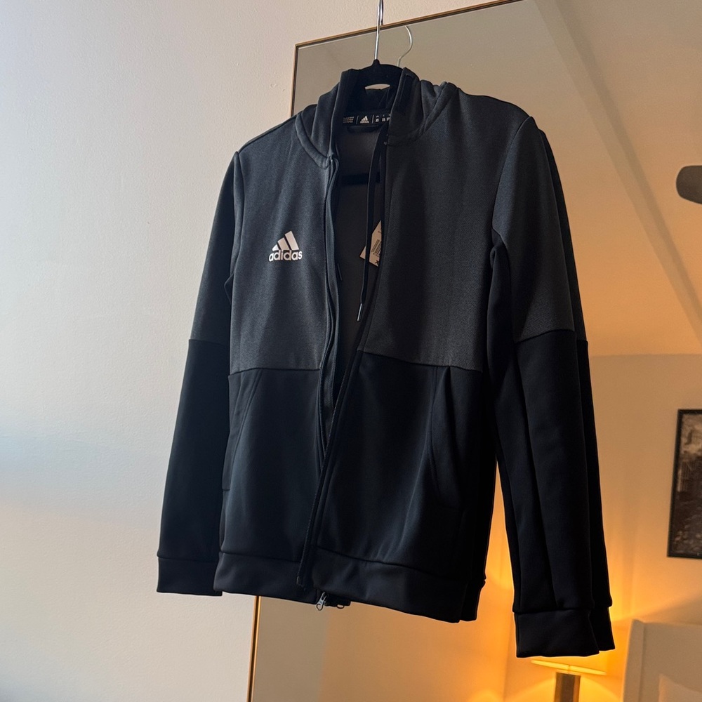 NWT Adidas Women’s Black and Dark Gray Jacket